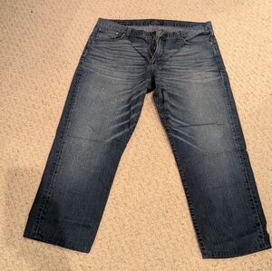 Men's Lucky Brand 221 Original Straight Blue Jeans Size 38